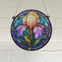 Iris Stained Glass Effect Suncatcher